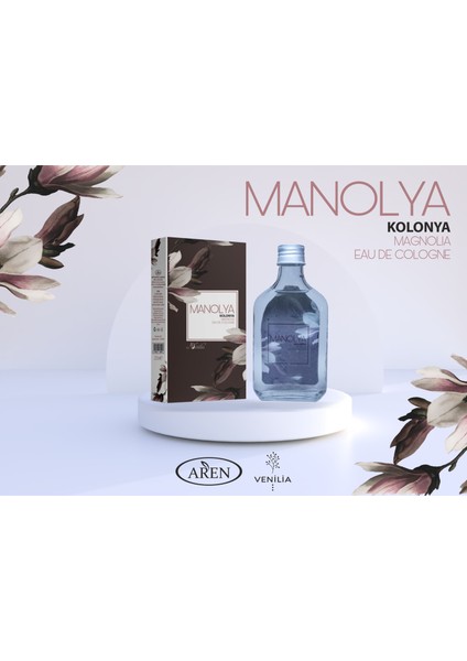 Manolya Kolonya Eau De Cologne Cam Şişe 200 ml
