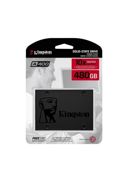 480GB Kıngston A400 500/450MBS SSD SA400S37/480G