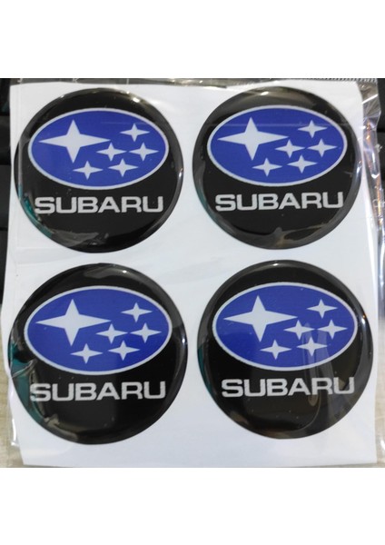 Subaru Plasto (Damla) Yapıştırma Jant Göbeği 4 Lü 56 mm