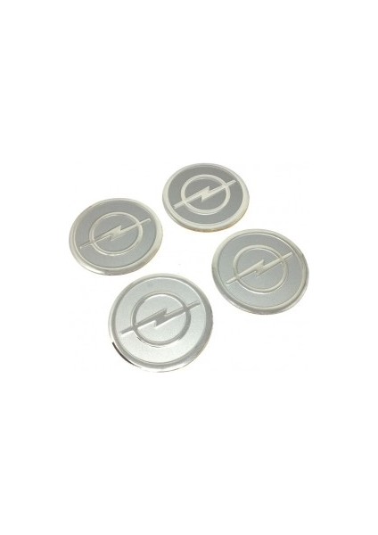 Opel Alüminyum Yapıştırma Jant Göbeği Gri 4 Lü 60MM