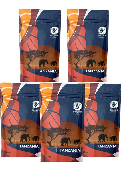 Tanzanya Filtre Kahve 5 x 200 gr