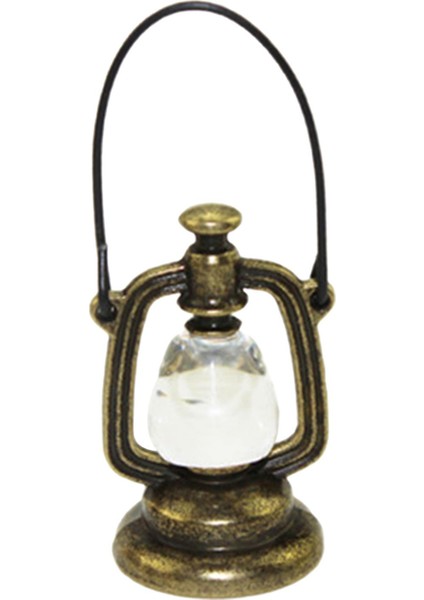 Dollhouse Retro Yağ Lambası Minyatür 1: 3-6 Yaşında Pirinç İçin Sahne (Yurt Dışından)
