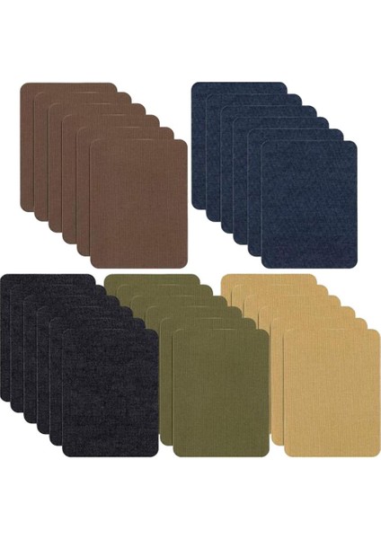 Demir Onarım Yamaları Denim Kıyafetler Pantolonlar Kat Dekoratif Çıkartma 12.5x9.5cm 30PCS 5 Lokal (Yurt Dışından)