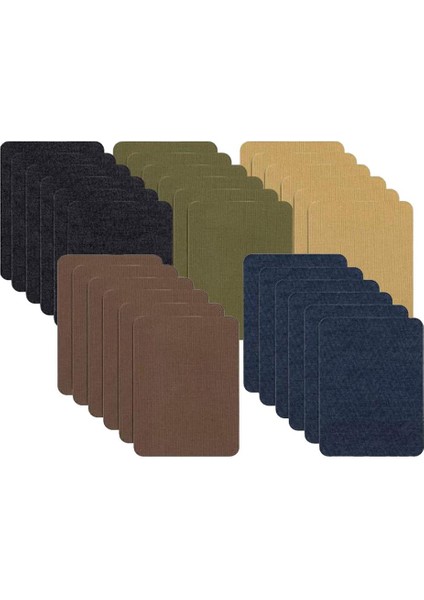 Demir Onarım Yamaları Denim Kıyafetler Pantolonlar Kat Dekoratif Çıkartma 12.5x9.5cm 30PCS 5 Lokal (Yurt Dışından) fırsatları