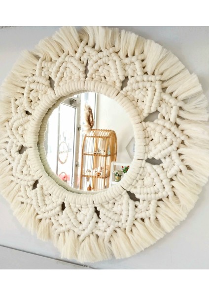 Dekoratif Makrome Ayna modelleri