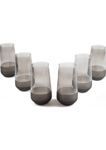Matte 6'lı Bardak - FÜME/470 ml