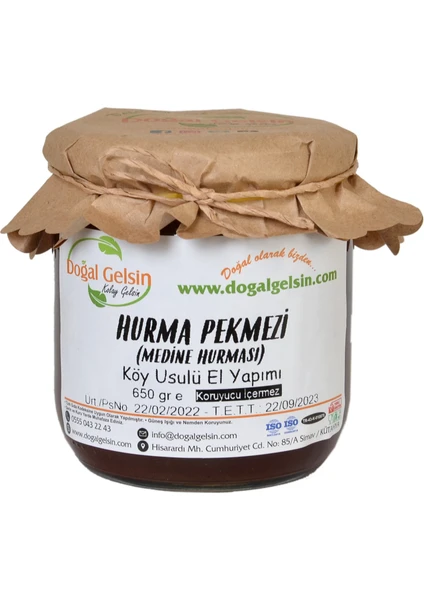 Doğal Gelsin Kolay Gelsin Hurma Pekmezi (Medine Hurması) - 650 gr