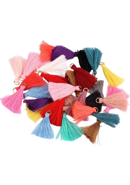 100PCS Ipeksi Iplik Püsküllü Püsküller Takı Dekor Cep Telefonu Kayışları Için Cazibe 100PCS 3cm C (Yurt Dışından) fiyatları