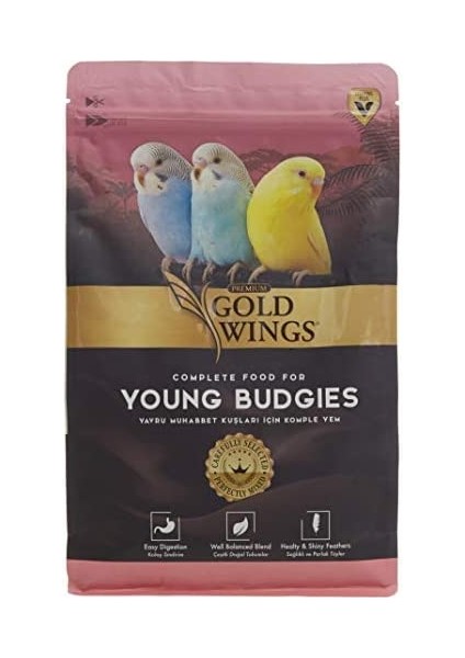 Gold Wings Premium Yavru Muhabbet Kuşu Yemi 1 kg