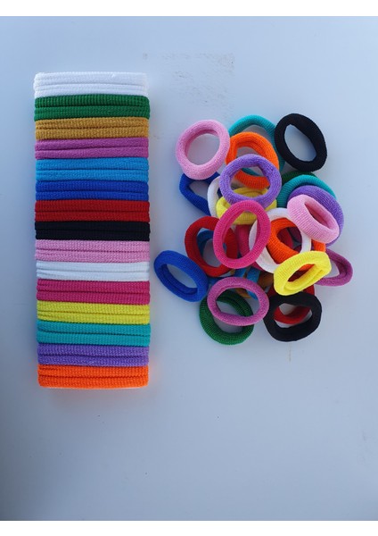 30 Adet Havlu Lastik Toka, Saç Lastik Toka, Orta Boy Lastikli Saç Tokası