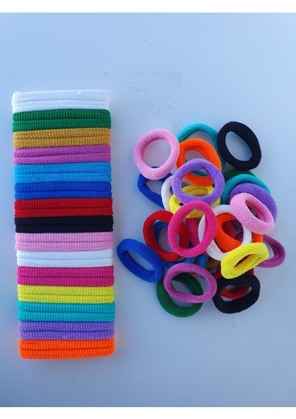 30 Adet Havlu Lastik Toka, Saç Lastik Toka, Orta Boy Lastikli Saç Tokası modelleri