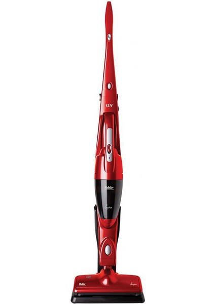 Duplex Cyclonic 2in1 12V Dikey Şarjlı Süpürge - Kırmızı