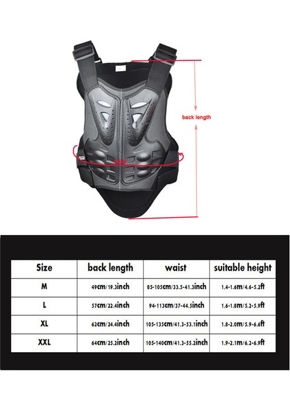 Long Long Erkekler Için Motosiklet Zırh Yeleği (Yurt Dışından)