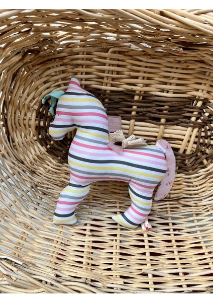 Pembe Tek Boynuzlu At Oyuncak / Unicorn Oyuncak/ Oyun Arkadaşı / Unicorn Yastık