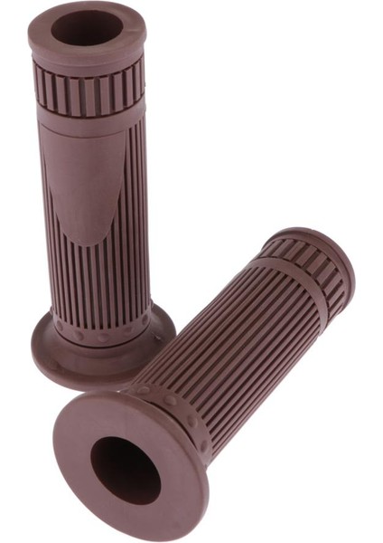 Çift 22MM 7/8 "kauçuk Gidon Tutamakları El Çubuğu Motosiklet Gri Kahverengi Için Evrensel (Yurt Dışından) fiyatları