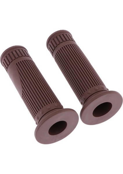 Çift 22MM 7/8 "kauçuk Gidon Tutamakları El Çubuğu Motosiklet Gri Kahverengi Için Evrensel (Yurt Dışından) modelleri