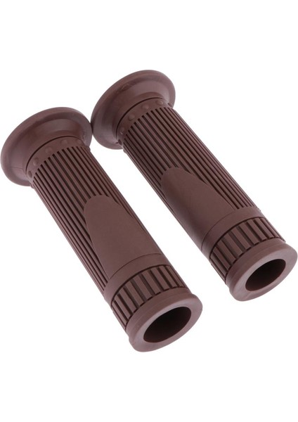 Çift 22MM 7/8 "kauçuk Gidon Tutamakları El Çubuğu Motosiklet Gri Kahverengi Için Evrensel (Yurt Dışından) fırsatları