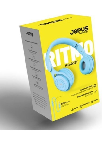 Ritmo Üniversal 3.5mm Mikrofonlu Kablolu Kulak Üstü Kulaklık