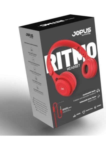 Ritmo - Üniversal 3.5mm Mikrofonlu ve Müzik Dinleme Özellikli - Kulak Üstü Kulaklık fiyatları