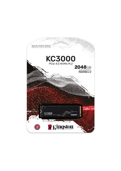 2tb Kıngston KC3000 M.2 Nvme Pcıe 4.0 SKC3000D/2048G 7000/7000MB/S