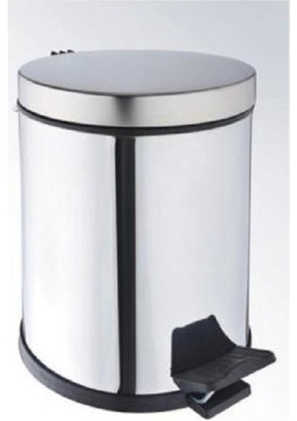 Paslanmaz Pedallı Çöp Kovası 5 Litre