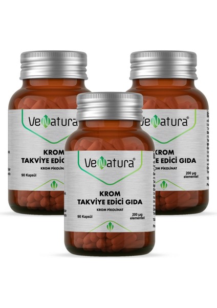 Krom 90 Kapsül 3 Adet