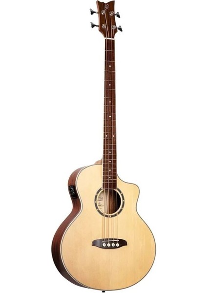 D7CE-4 Deep Series 7 Medium Scale Akustik Bas Gitar (Natural)