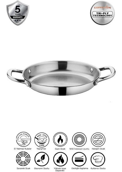 3 Ply Inox 20 cm Sahan