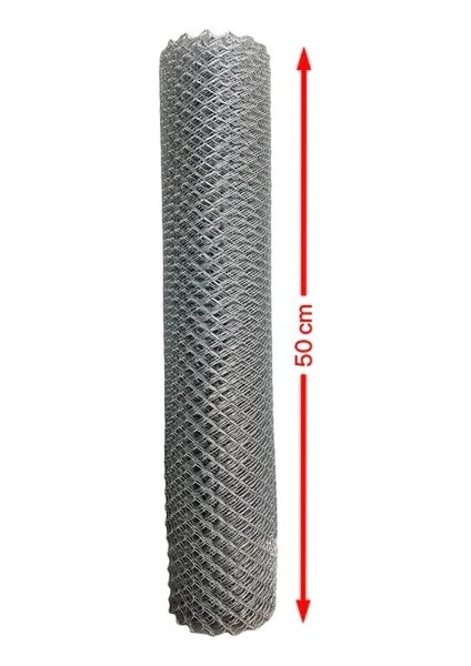 Cihan Çit Galvanizli Örgü Tel Bahçe Çiti - 2,00 mm Kalınlık 45X45 Göz Aralığı H:50 cm L:10 Metre