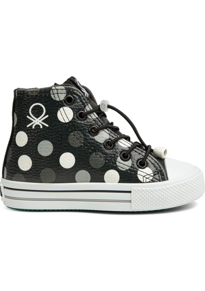 ® | BN-30781 - 3394 Siyah Beyaz - Çocuk Spor Ayakkabı