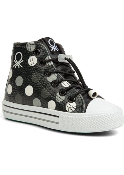 ® | BN-30781 - 3394 Siyah Beyaz - Çocuk Spor Ayakkabı