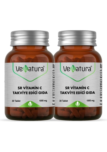 Sr Vitamin C 1000 Mg 30 Kapsül 2 Adet