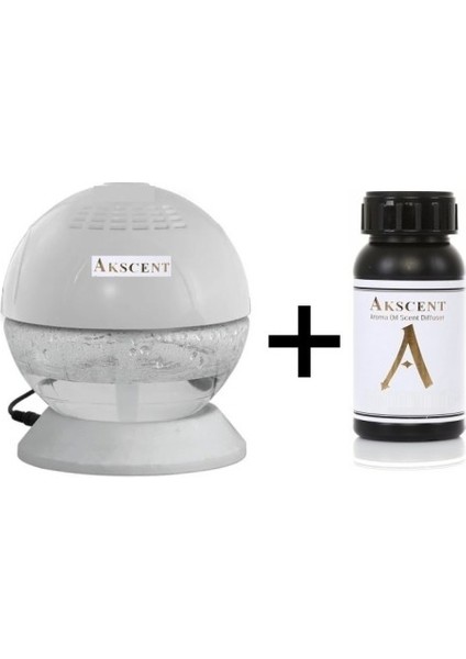 Küre Koku Makinesi Işıklı ve 200 ml Blue Dream Koku Kartuşu Seti