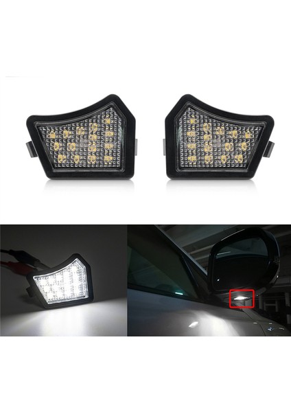 Adet LED Yan Ayna Işıkları Altında Hoşgeldiniz Puddle Lambaları Volvo C30 C70 S40 S60 S80 V40 V50 V60 V70 XC70 XC90 31217838 (Yurt Dışından) fiyatları