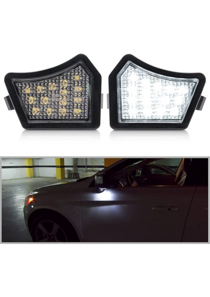 Adet LED Yan Ayna Işıkları Altında Hoşgeldiniz Puddle Lambaları Volvo C30 C70 S40 S60 S80 V40 V50 V60 V70 XC70 XC90 31217838 (Yurt Dışından) modelleri