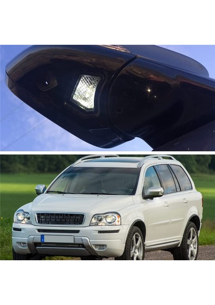 Adet LED Yan Ayna Işıkları Altında Hoşgeldiniz Puddle Lambaları Volvo C30 C70 S40 S60 S80 V40 V50 V60 V70 XC70 XC90 31217838 (Yurt Dışından) fırsatları
