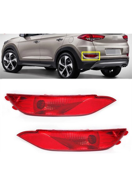 Çift Araba Arka Tampon Sis Lambası Park Uyarı Reflektör Arka Lambaları Hyundai Tucson 2015 2016 2017 2018 (Yurt Dışından) fiyatları