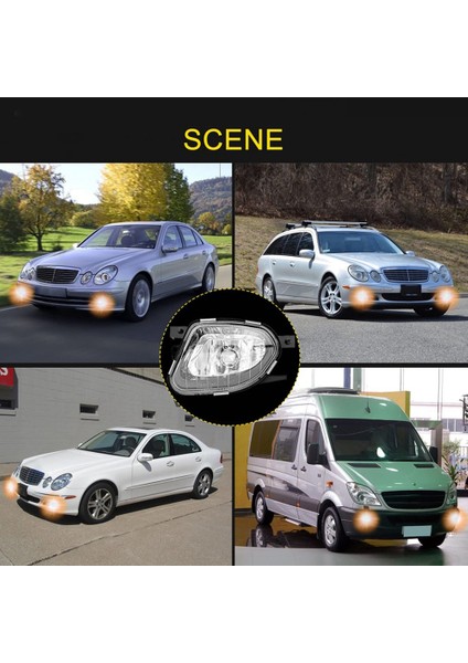 Araba Sis Farları Farlar Mercedes-Benz W211 2003-2006 E200 E220 E240 E280 E300 E320 E350 E420 E500 A2118201156 (Yurt Dışından)