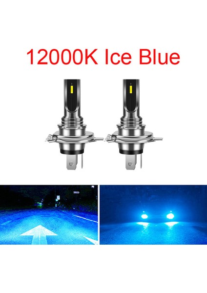 Adet Mini Csp LED Canbus Araba Far Motosiklet H4 Sis Lambası 16000LM 6smd Ampuller 3000 K Sarı Işık Otomatik Dönüş Sinyalleri (Yurt Dışından)