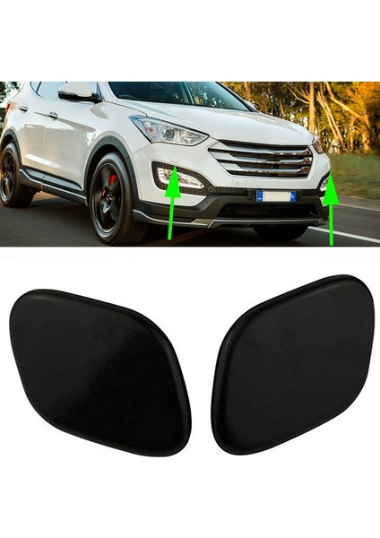 98681-2W000 (Lh) & 98682-2W000 (Rh) Ön Tampon Far Kapağı Far Temizleme Kapağı Hyundai Santa Fe Dm 2013-2015 (Yurt Dışından) modelleri