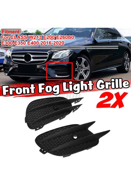 2x Araba Ön Tampon Sis Işık Izgara Izgara Kapağı Mercedes Benz E Class W213 E200 E260 16-20 A2138856800 A2138856700 (Yurt Dışından) fiyatları