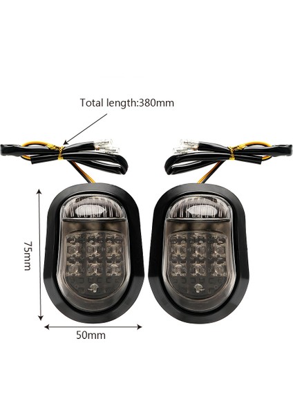 12 V Sarı Aydınlatma Motosiklet Göstergeleri Flaşör 9 LED Motosiklet Bir Çift Piranha Işık Flaşör Dönüş Sinyali Işık (Yurt Dışından)