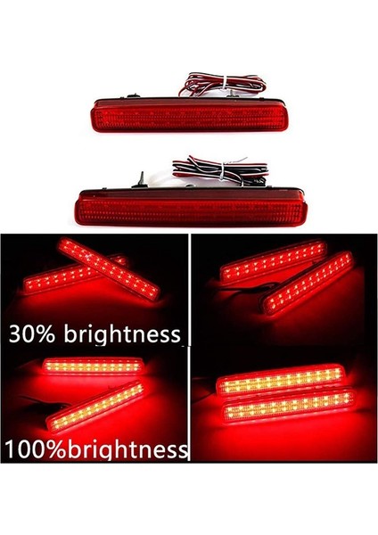 Araba LED Arka Tampon Reflektör Fren Lambası Kuyruk Lambası Toyota Noah Voxy 80 Pruis 40 Için (Yurt Dışından)