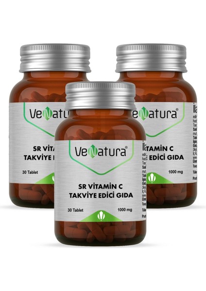 Sr Vitamin C 1000 Mg 30 Kapsül 3 Adet