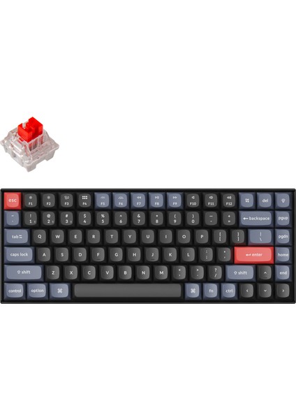 K2 Pro (Hot-Swappable)Kablosuz Mekanik Klavye-Bluetooth 5.1- Gateron G Pro Red Switch-White Led-Qmk/vıa