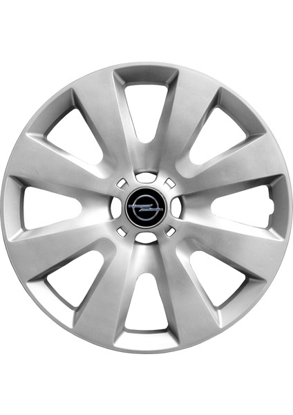 Opel Corsa E 15 Inç Jant Kapağı Amblemli Gri 4 Adet 1 Takım 110