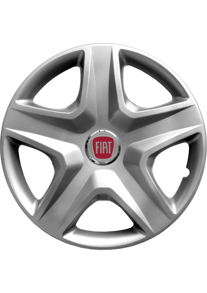 Fiat Albea 14 Inç Jant Kapağı Amblemli Gri 4 Adet 1 Takım 118