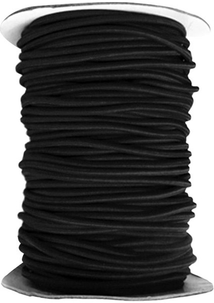 4 mm. Elastik Bungee Halat Şok Kablosu Deniz Teknesi Kayak Çatı Rafı 3m Siyah (Yurt Dışından)