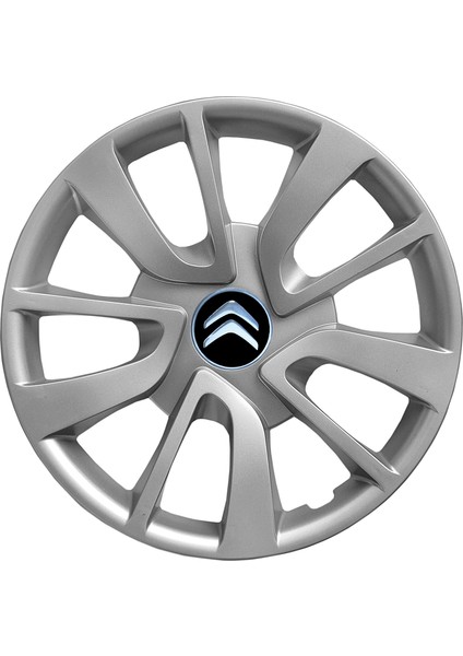 Citroen C3 Picasso 15 Inç Jant Kapağı Amblemli Gri 4'lü Takım 101