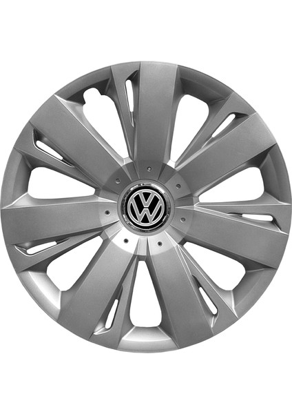 Volkswagen Caddy 15 Inç Jant Kapağı Amblemli Gri 4 Adet 1 Takım 114
